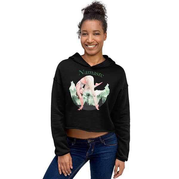 Namaste, Crop Hoodie